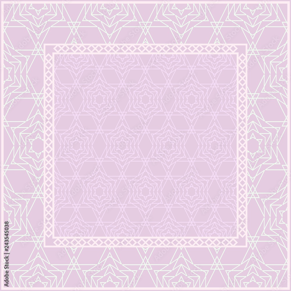 Abstract vector pattern with abstract floral and leave style. For modern interiors design, wallpaper, textile industry.
