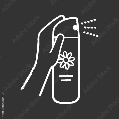 Air freshener chalk icon