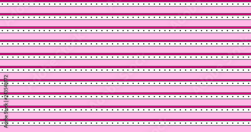 Pink vector LOL doll surprise background with white stripes and black polka dots. Cute  backdrop for decoration girly party. Beautiful  abstract pattern for little princess kids invitation - Vector