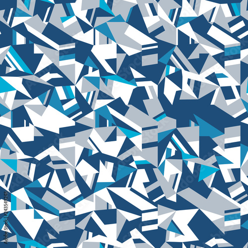 Abstract seamless mosaic. Geometric texture of many shapes.