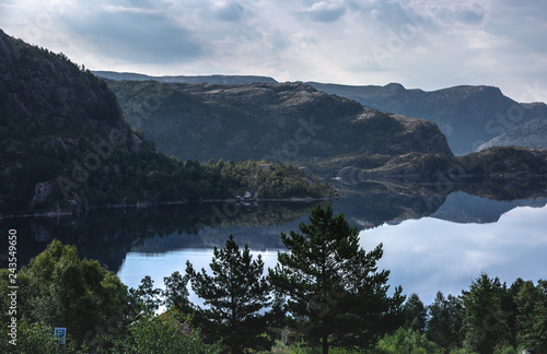 Norway forest and mountains