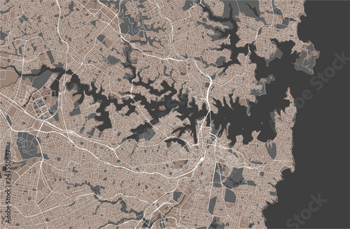 map of the city of Edinburgh, Scotland, United Kingdom