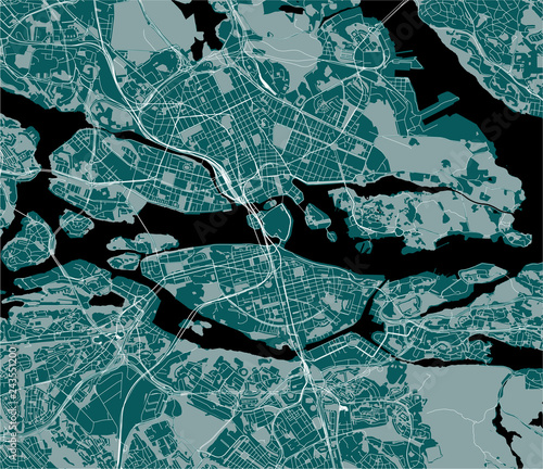 map of the city of Edinburgh, Scotland, United Kingdom photo