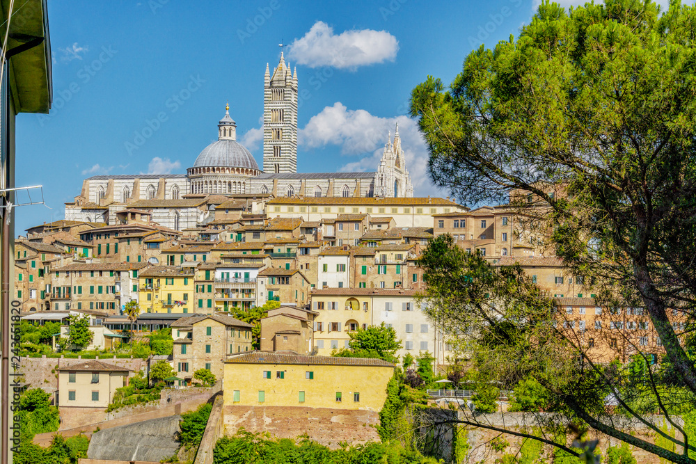 Kathedrale und Altstadt von Siena in der Toskana