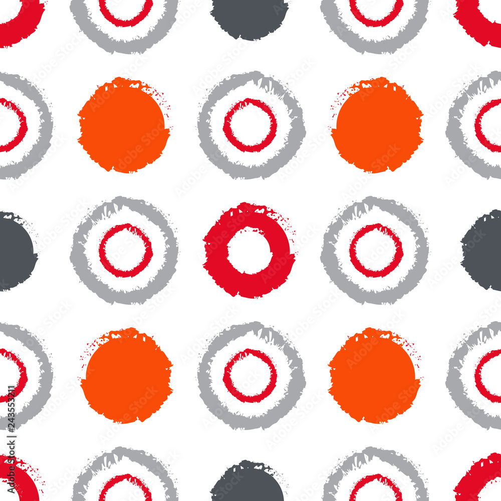 Seamless grungy pattern with polka dots Seamless grungy pattern with polka dots