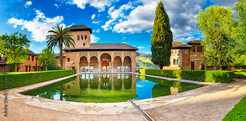 Palace in the famous Alhambra in Granada, Spain
