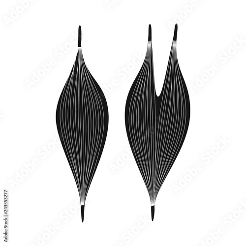 Vector illustration of research and laboratory symbol. Set of research and organ stock symbol for web.