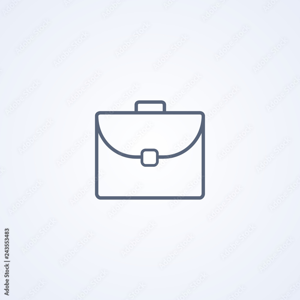 Business portfolio, vector best gray line icon Business portfolio, vector best gray line icon