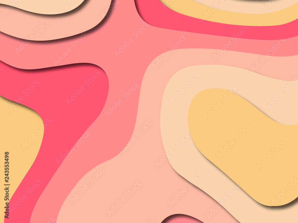 Abstract paper cut background. Multi layers 3D color texture background. Abstract paper cut background. Multi layers 3D color texture background.