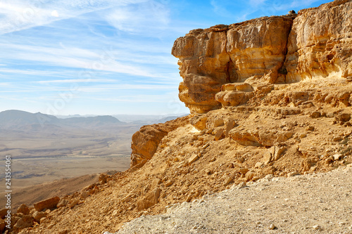 Makhtesh Ramon Crater in Israel the largest phenomenon of its kind in the world photo