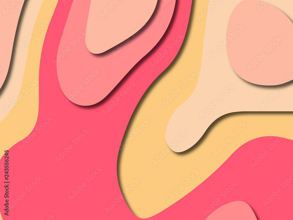 Abstract paper cut background. Multi layers 3D color texture background. Abstract paper cut background. Multi layers 3D color texture background.