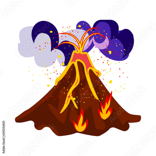 Vector illustration of cataclysm and disaster sign. Set of cataclysm and apocalypse  vector icon for stock.