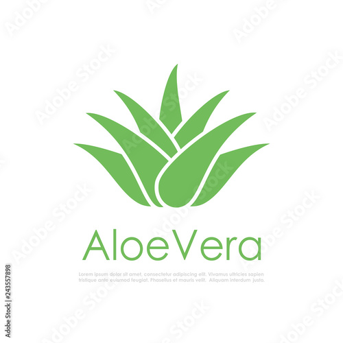 Aloe vera vector logo