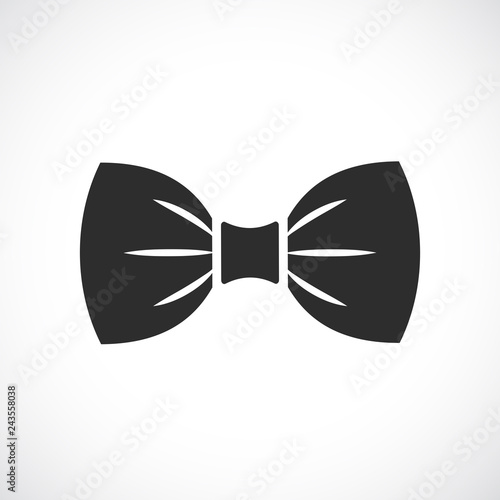 Black bow tie icon