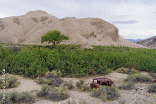 Badlands near China Ranch date farm near Tecopa in the Mojave Desert. © angeldibilio