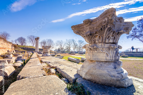 Ruins of the ancient city of Philippi  Eastern Macedonia and Thrace  Greece