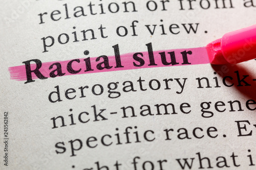 definition of racial slur