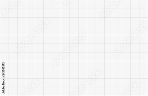 Seamless paper grid texture. Grid on white background. Square checkered background. Vector illustration
