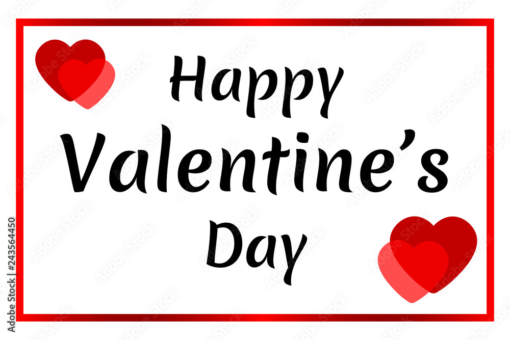 Happy Valentine's Day. Red hearts and frame. Isolated on white background. Template for postcards. Textures. Happy Valentine's Day. Red hearts and frame. Isolated on white background. Template for postcards. Textures.