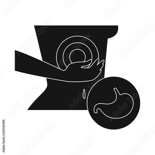 Vector design of first and help sign. Collection of first and disease vector icon for stock.