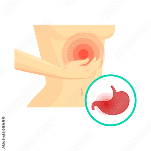 Vector illustration of pain and disease sign. Collection of pain and injury stock vector illustration.