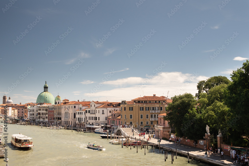 Grand Canal view in Venice, Italy.