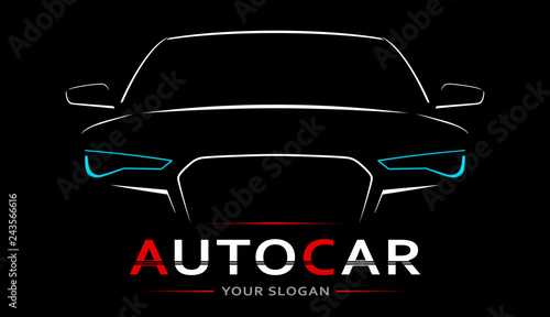 Car Logo Abstract Lines Vector. Vector illustration