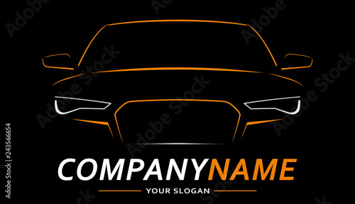 Car Logo Abstract Lines Vector. Vector illustration