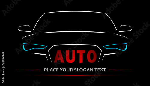 Car Logo Abstract Lines Vector. Vector illustration
