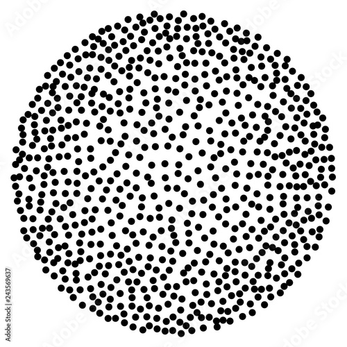 Background with random dark spots. Elegant pattern with black polka dots