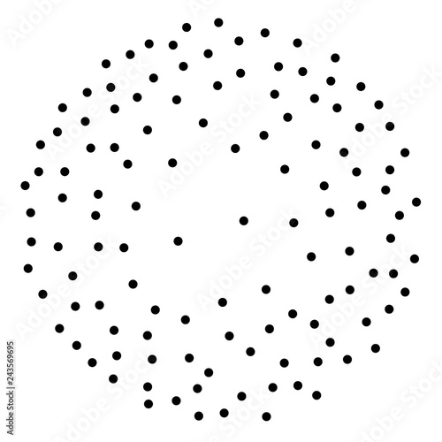 Background with random dark spots. Elegant pattern with black polka dots