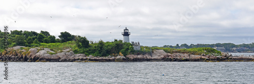 Ten Pound Island Lighthouse on Tenpound Island, Gloucester, Cape Ann, Massachusetts, USA.