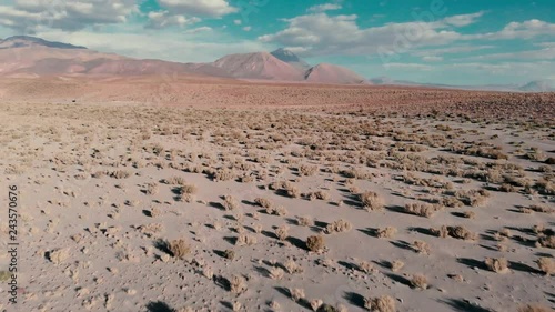 Flight over the andean altiplano & atacama desert