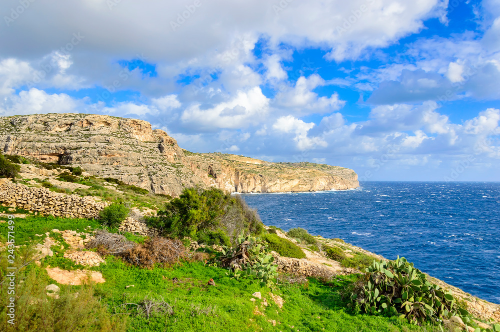 Cliffs near Blue Grotto, Malta Cliffs near Blue Grotto, Malta