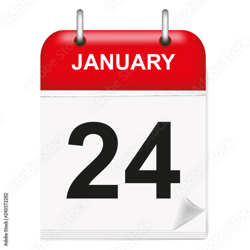 Daily calendar January day 24