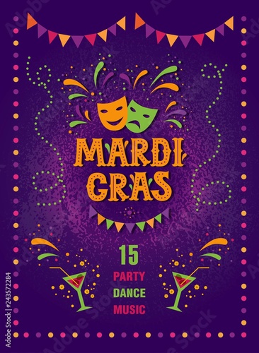 Mardi gras carnival party design © SVETLANA