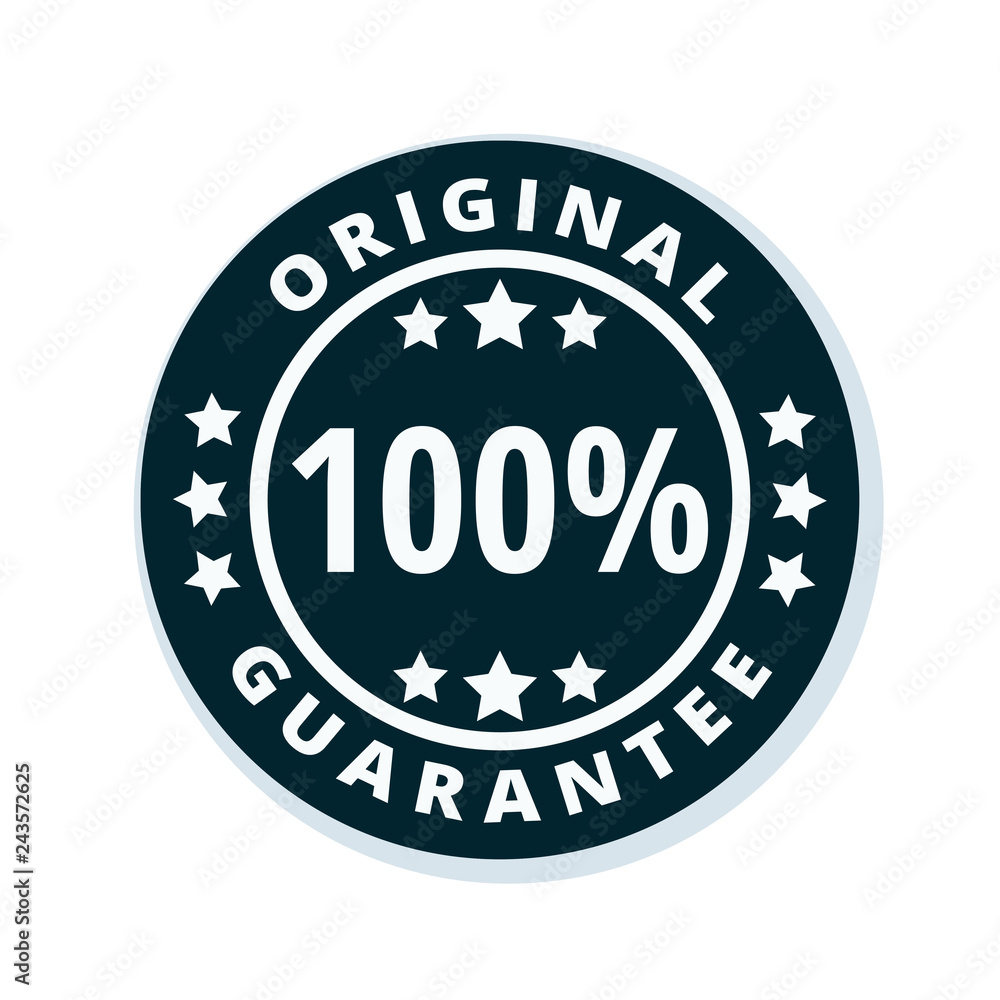 100% Original Guarantee label illustration