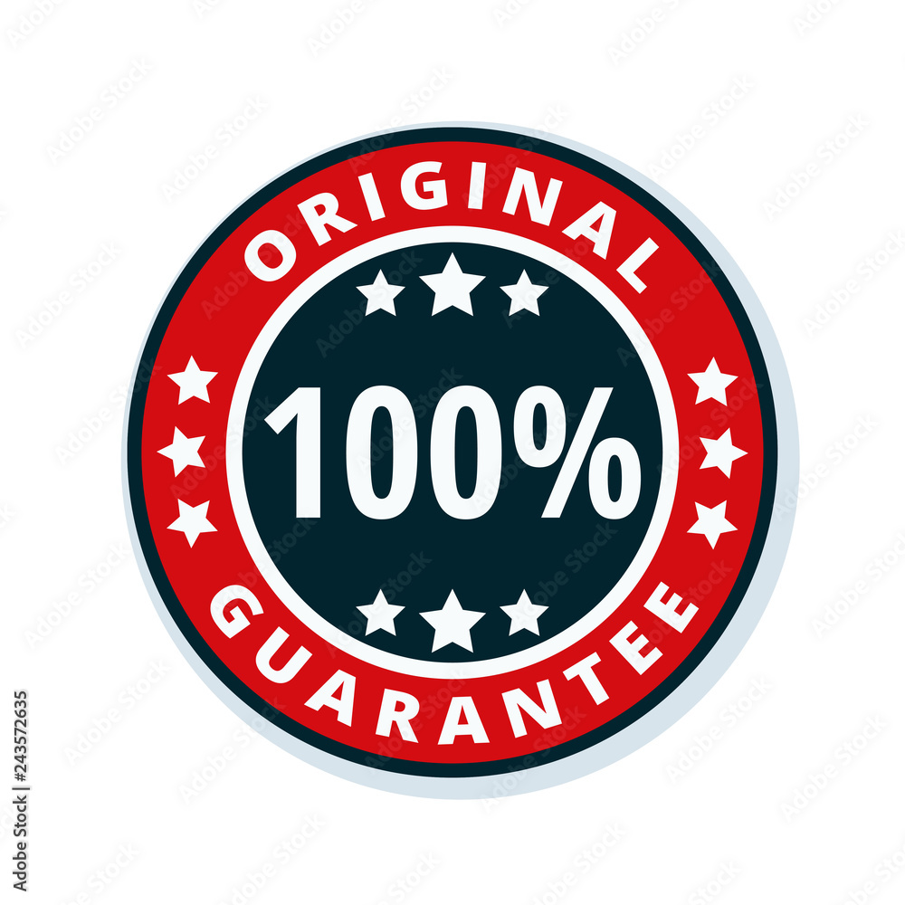 100% Original Guarantee label illustration