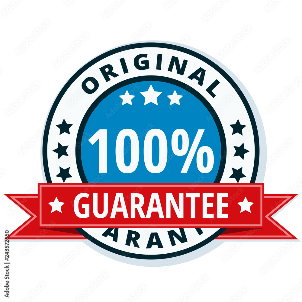Obraz premium 100% Original Guarantee label illustration