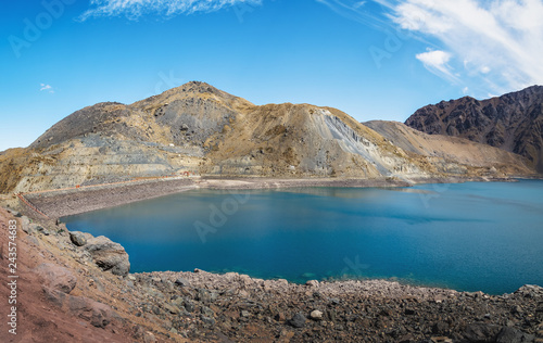 Embalse el Yeso Dam at Cajon del Maipo - Chile