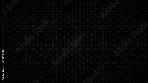 Abstract background of small crosses in shades of black colors