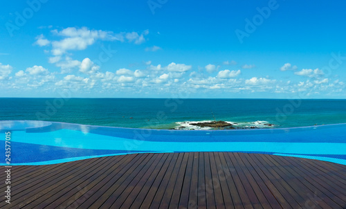 Infinity pool overlooking the sea