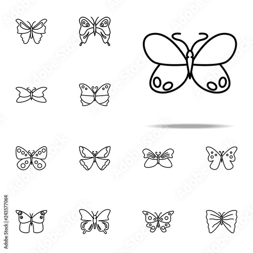 butterfly icon. butterfly icons universal set for web and mobile