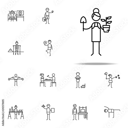 botanist icon. hobbie icons universal set for web and mobile