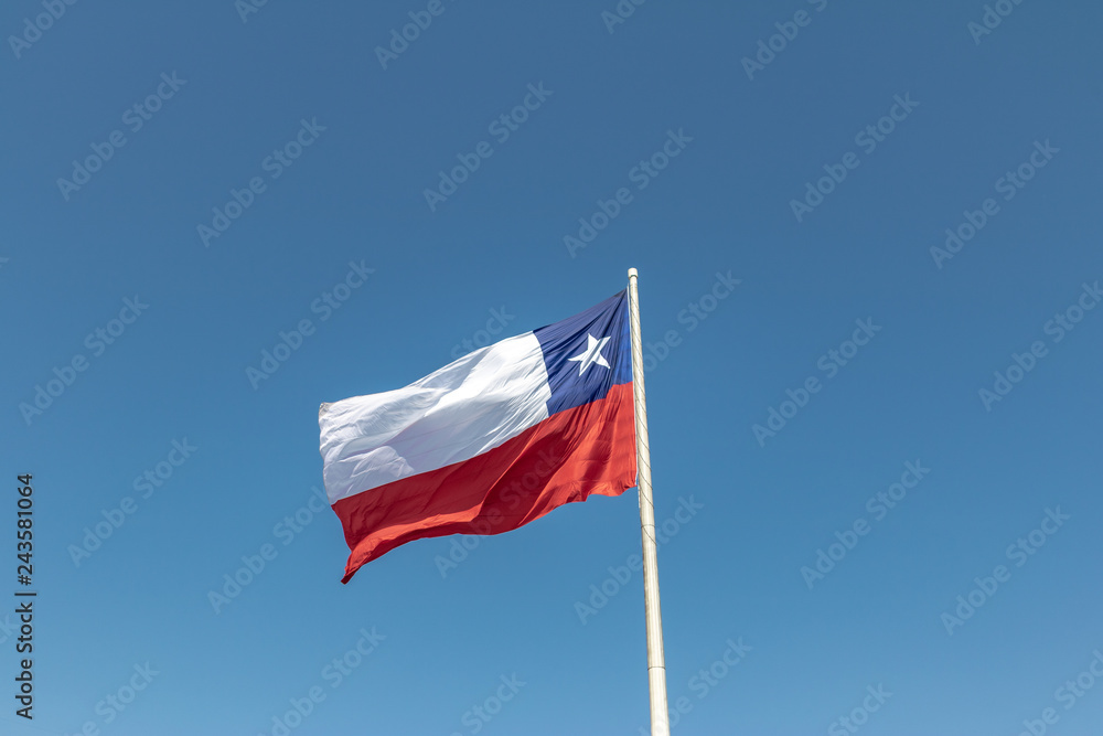 Chilean Flag - Santiago, Chile Chilean Flag - Santiago, Chile