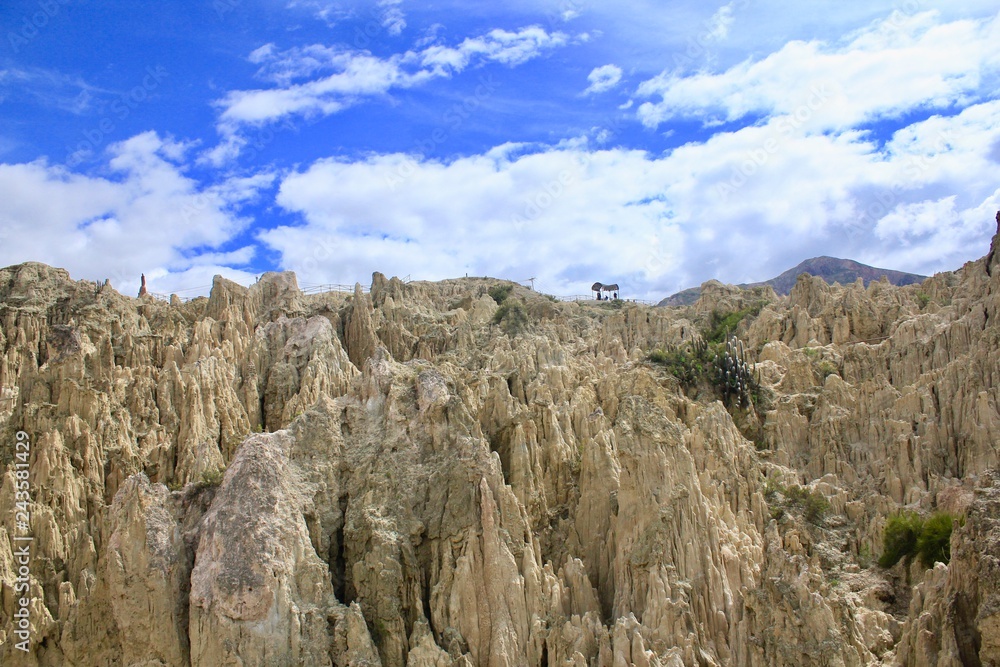 Fototapeta premium Moon Valley(Valle de la Luna),La Paz,Bolivia