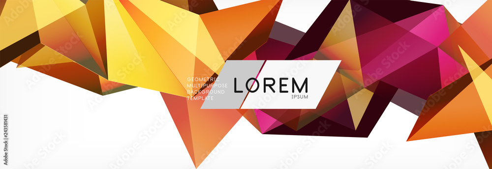 3d card on light backdrop. Abstract triangle pattern. Futuristic geometric background. 3d card on light backdrop. Abstract triangle pattern. Futuristic geometric background.