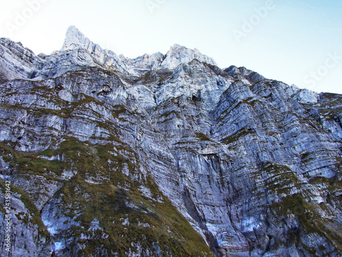 Summit Glarnisch in the Glarus Alps mountain range - Canton of Glarus, Switzerland photo