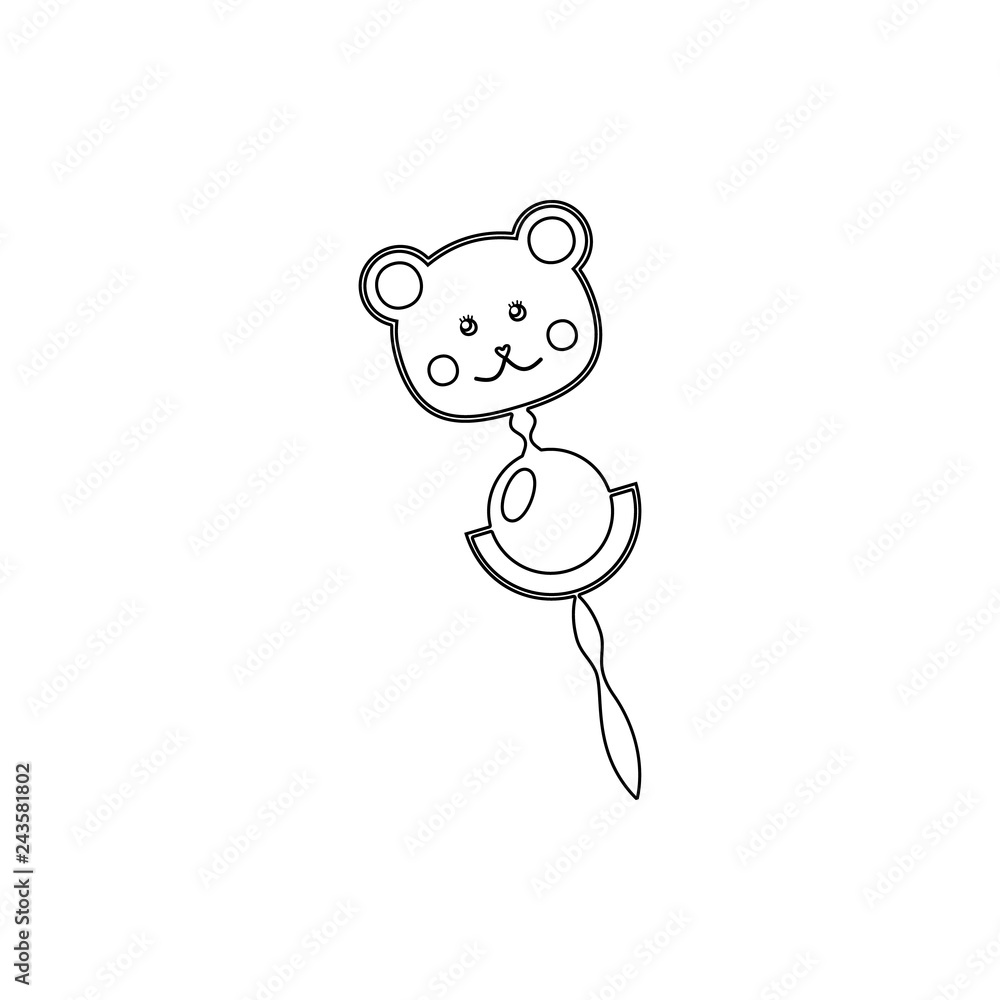 baby rattle icon. Element of cyber security for mobile concept and web apps icon. Thin line icon for website design and development, app development baby rattle icon. Element of cyber security for mobile concept and web apps icon. Thin line icon for website design and development, app development