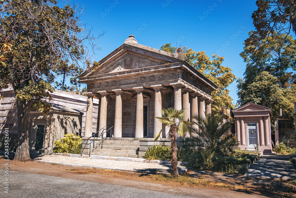 Roman style Tomb at Santiago Cemetery - Santiago, Chile